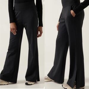ATHLETA Venice Pant Flare Split Hem 882675 NEW Black Plus Size 3X